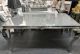Louis dining table with grey glass top 1.5m long