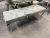 Stunning luxury grey velvet Louis dining bench 130cm wide, grey dining bench