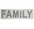 Diamond crush mirror FAMILY sign, Family glitz sparkle wall plaque